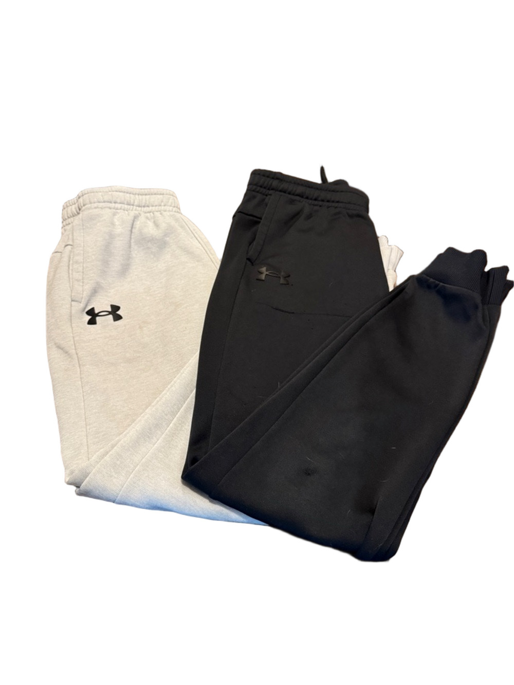 **Bundle** Under Armour Unisex Kids Sweatpants Set in Black and Light Gray L